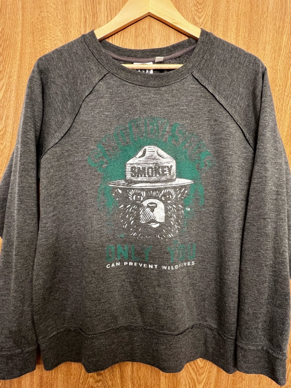 Smokey Bear Sweatshirt - women’s size LG